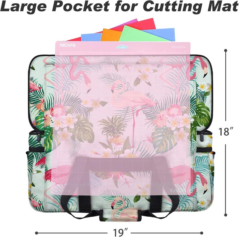 IMAGINING Carrying Case for Cricut Maker 3, Maker 4, Double-Layer Machine Bag with Cover for Cricut Explore 4, Explore 3, Explore Air 2, Storage Organizer for Cricut Accessories and Tools - Image 2